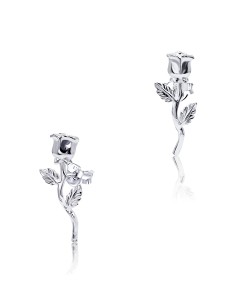 Precious Rose Silver Stud Earring STS-3228